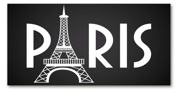 Tablou sticlă Paris