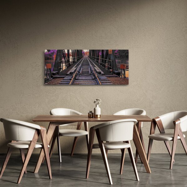Tablou cu pod de cale ferată (120x50 cm)