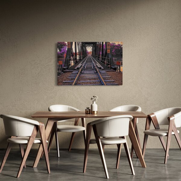 Tablou cu pod de cale ferată (90x60 cm)