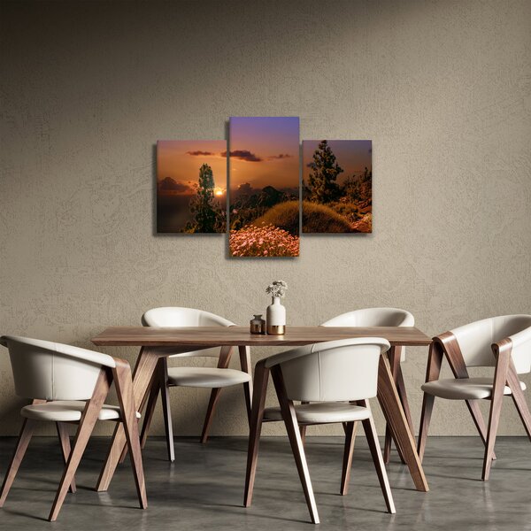 Tablou naturii cu apus de soare (90x60 cm)
