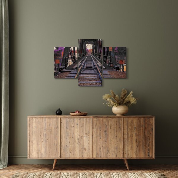 Tablou cu pod de cale ferată (90x60 cm)