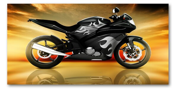 Tablou pe pe sticlă Motocicletă