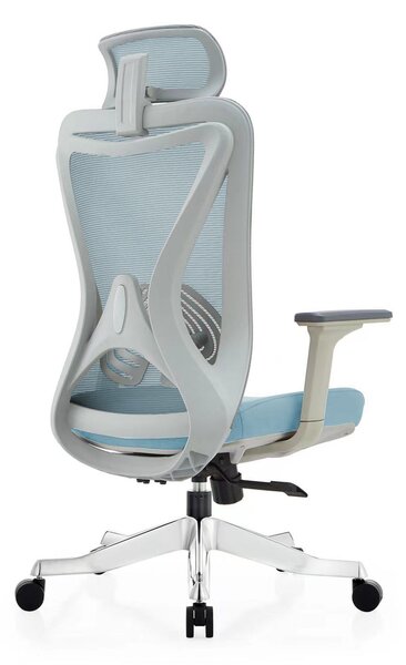 Scaun ergonomic Colin-H, spatar Mesh, sezut, textil, Gri