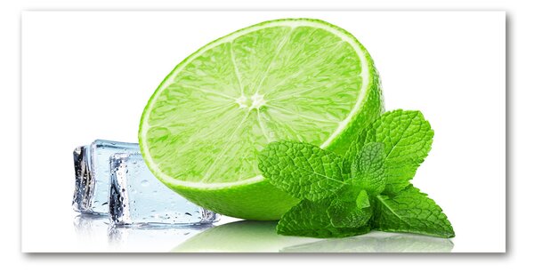 Fotografie imprimată pe sticlă Lime de gheață