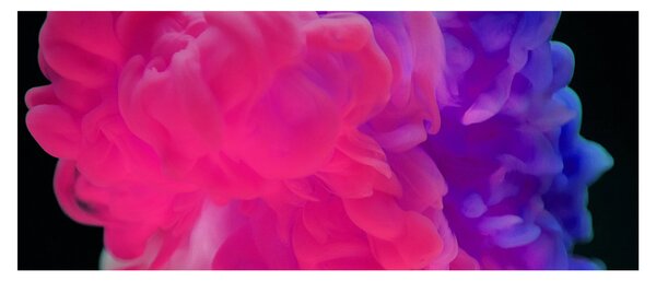 Tablou cu fum colorat (120x50 cm)