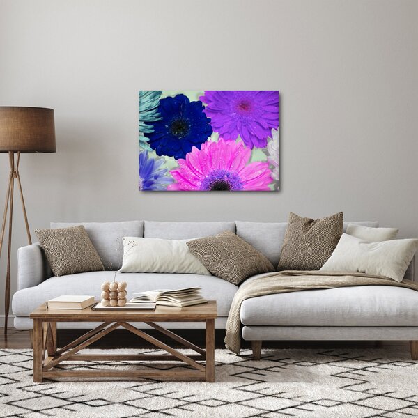 Tablou cu flori colorate (70x50 cm)