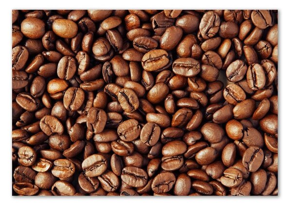 Tablou pe pe sticlă Boabe de cafea