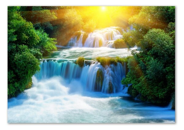 Tablou sticlă cascada Krka