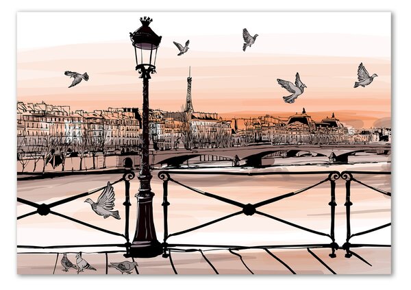 Imagine de sticlă Dusk din Paris