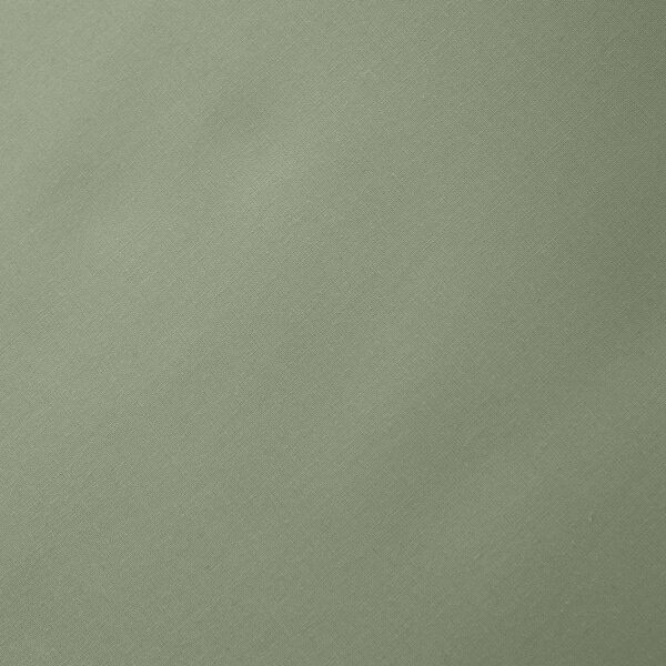 Cearceaf verde din bumbac percal cu elastic 90x190 cm Cotton Percale – Bianca