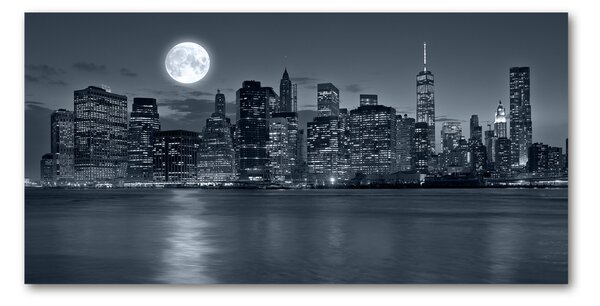 Imagine de sticlă New York, pe timp de noapte