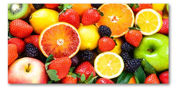Imagine de sticlă fructe colorate