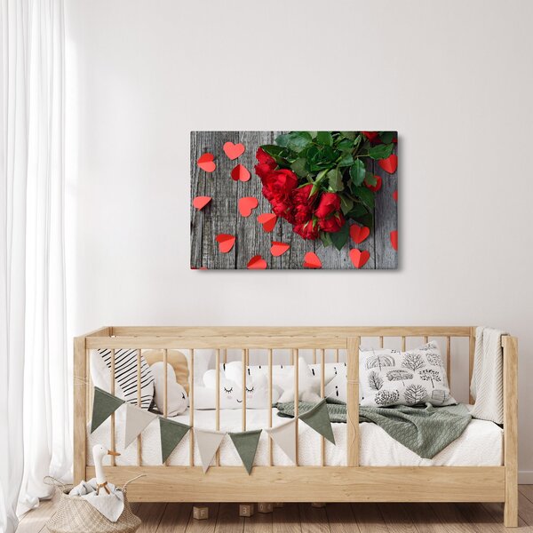 Tablou cu trandafiri (90x60 cm)