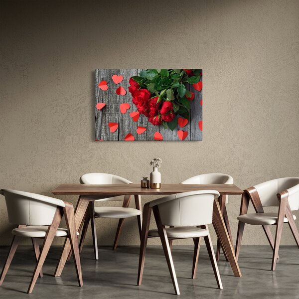 Tablou cu trandafiri (90x60 cm)