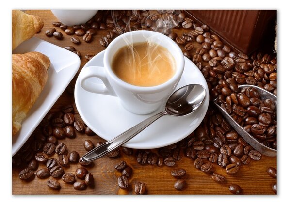 Tablou sticlă cafea aromatică