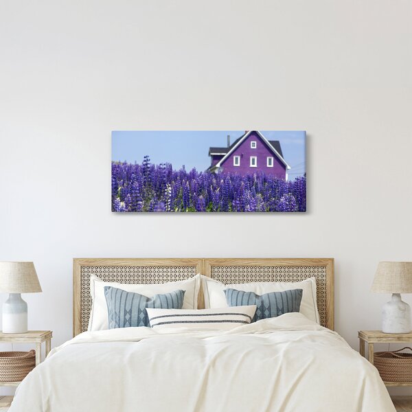 Tablou cu câmp de lavanda (120x50 cm)