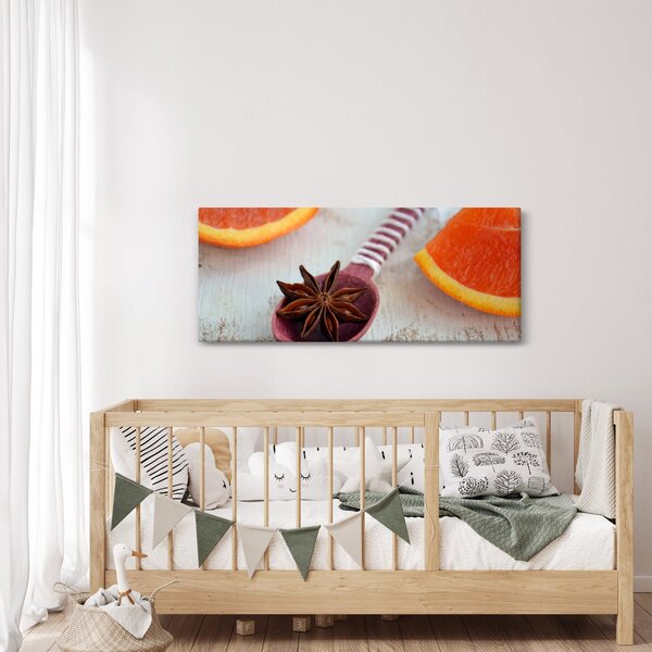 Tablou cu scorțișoară pe linguriță (120x50 cm)
