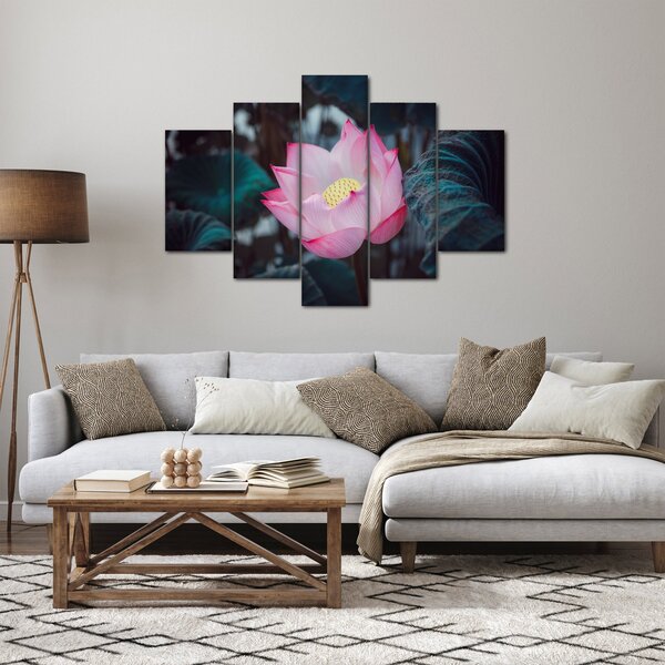 Tablou cu floare roz (150x105 cm)