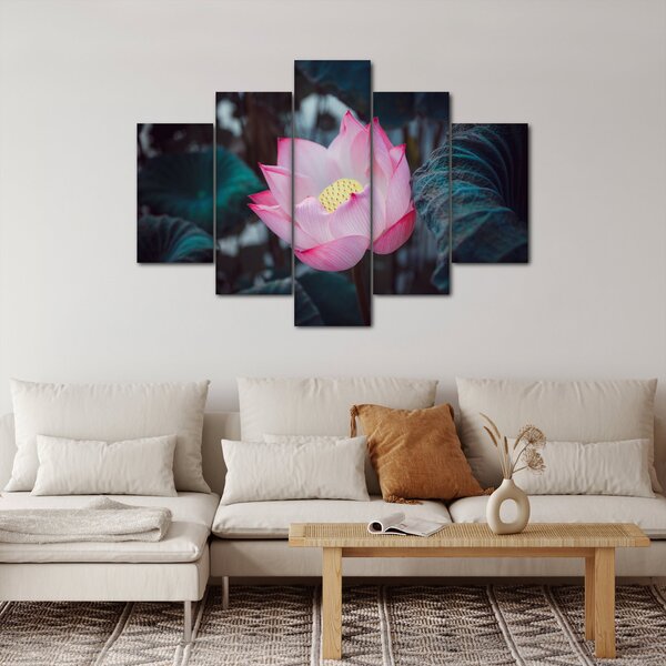Tablou cu floare roz (150x105 cm)
