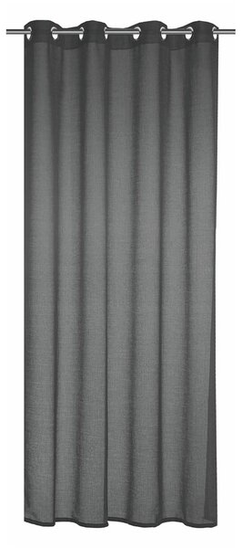 Draperie gri antracit 140x245 cm Struktura Uni – Sehlbach