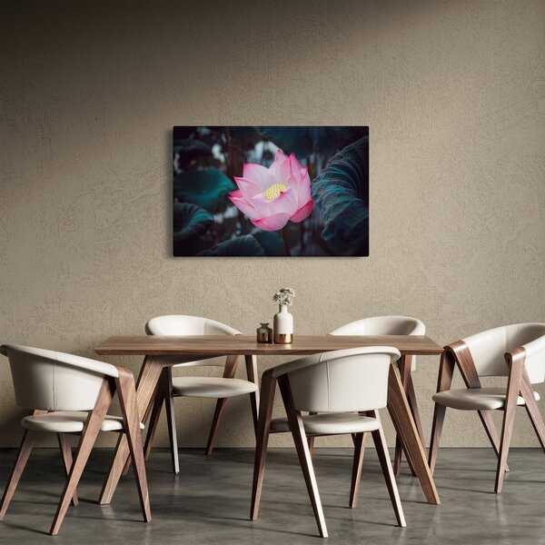 Tablou cu floare roz (90x60 cm)