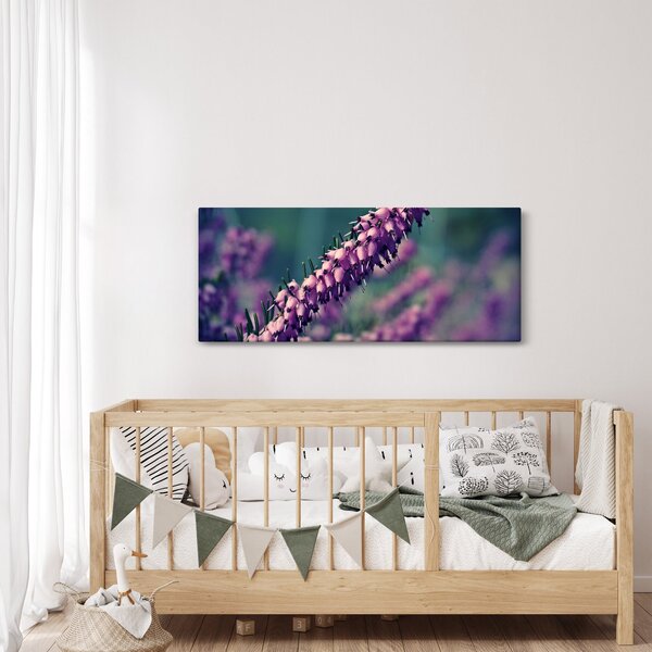 Tablou cu floare violetă (120x50 cm)