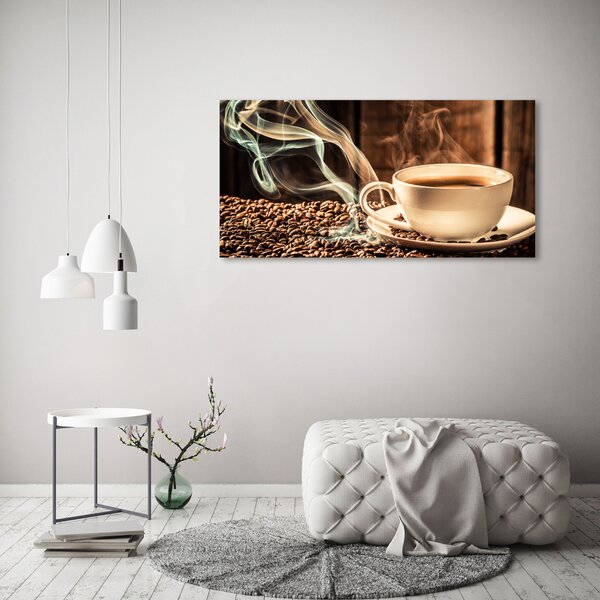 Tablou sticlă cafea aromatică