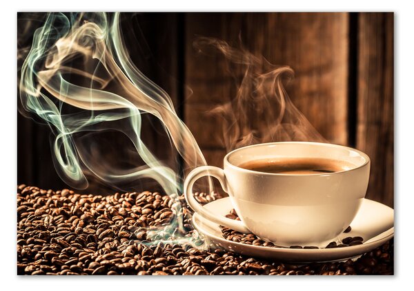 Tablou sticlă cafea aromatică