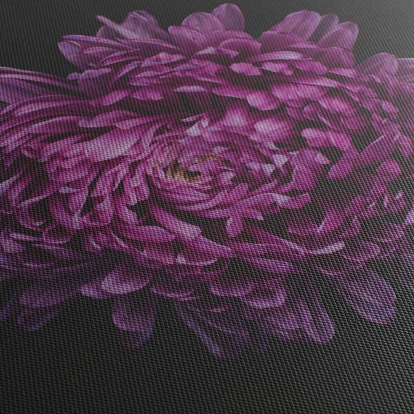 Tablou cu floare violetă (cu ceas) (90x30 cm)