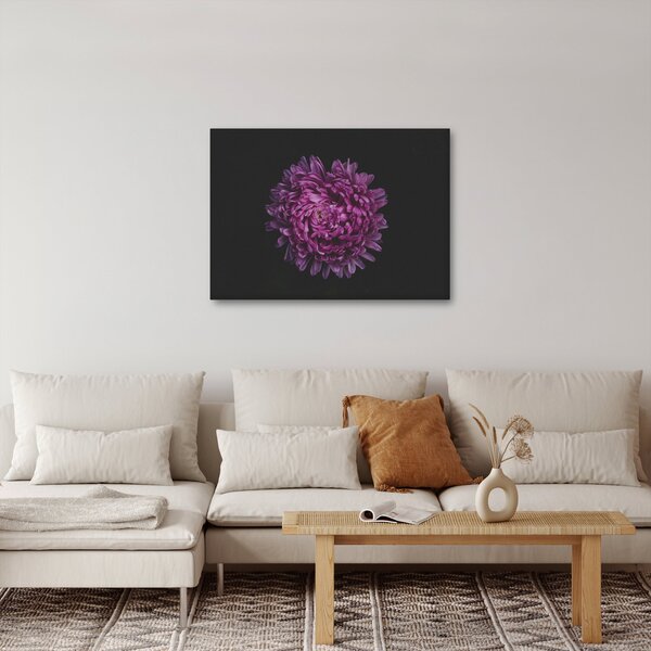 Tablou cu floare violetă (70x50 cm)