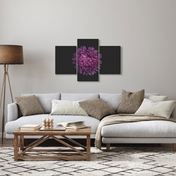 Tablou cu floare violetă (90x60 cm)
