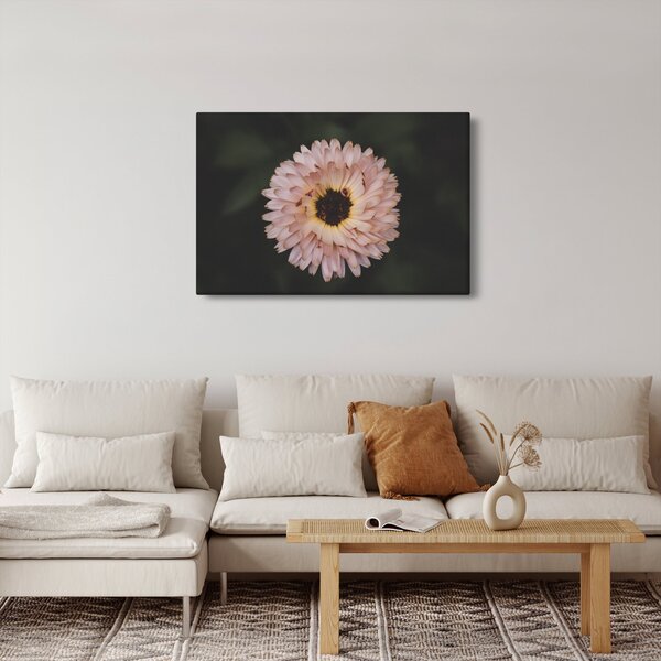 Tablou cu floare portocalie (90x60 cm)