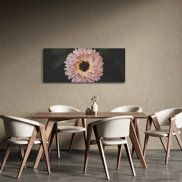 Tablou cu floare portocalie (120x50 cm)