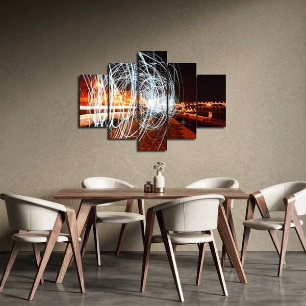 Tablou cu valuri de lumini (150x105 cm)
