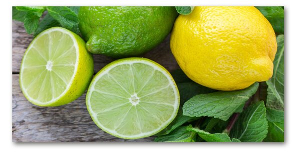 Tablou sticlă Lime si lamaie