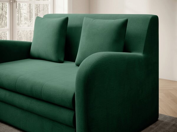 Canapea extensibila 2 locuri ARIO NUBE, verde inchis