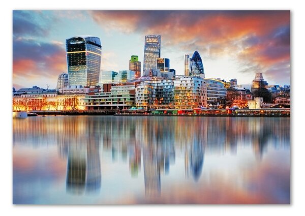 Tablou pe pe sticlă Londra panorama