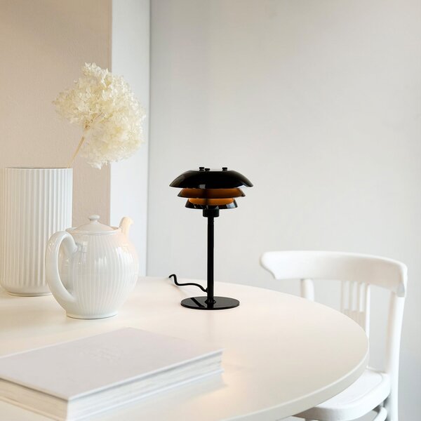 Dyberg Larsen Lampa de masă SIXTEEN, negru, metal, E27, Negru, Camera de zi / sufragerie, Metal, Scandinavă