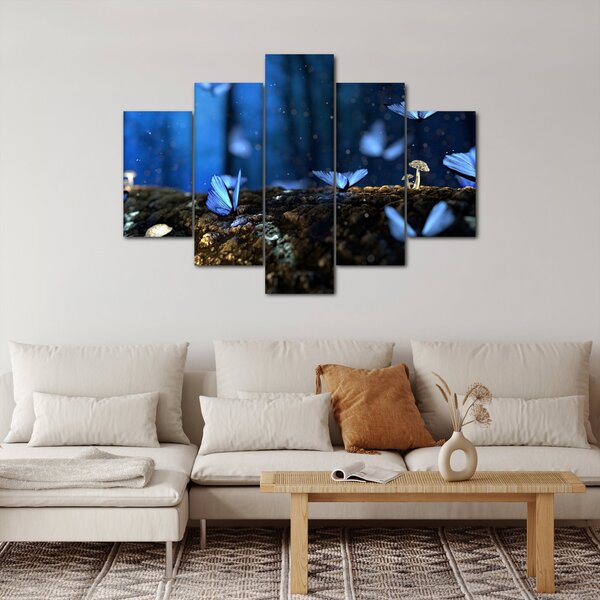 Tablou cu fluturi alabstre (150x105 cm)