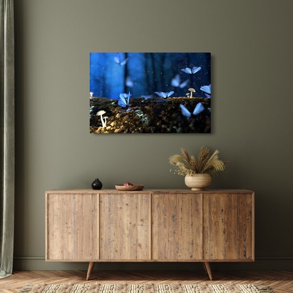 Tablou cu fluturi alabstre (90x60 cm)