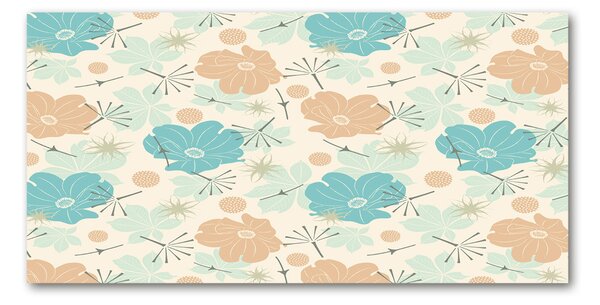 Tablou Printat Pe Sticlă model floral