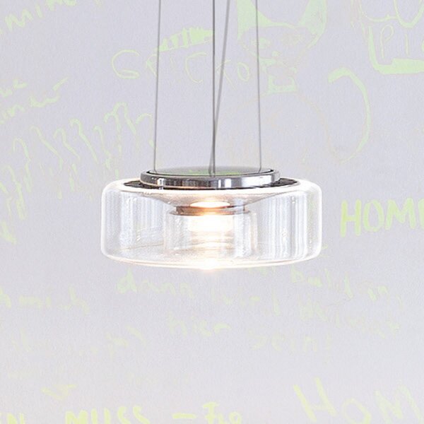 Serien Lighting serien.lighting Curling M Pendul 927 Triac argintiu, reglabil, Metalic, Camera de zi / sufragerie, Sticlă, Modern