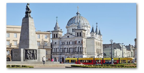 Fotografie imprimată pe sticlă Piața Libertății, Lodz