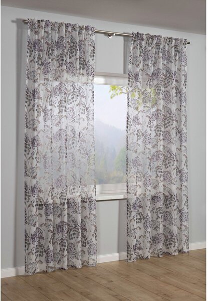 Draperie mov-gri 135x245 cm Birds and Roses – Sehlbach