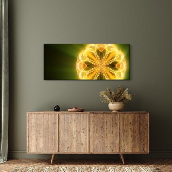 Tablou cu floare galbenă (120x50 cm)