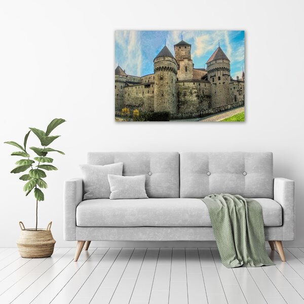 Tablou pe pânză canvas Castelul din Elveția