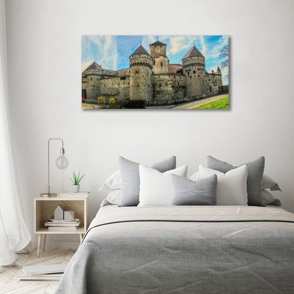 Tablou pe pânză canvas Castelul din Elveția
