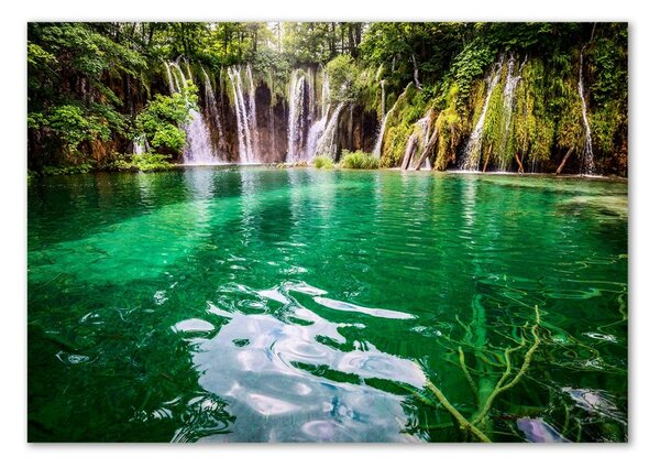Fotografie imprimată pe sticlă Lacul Plitvice