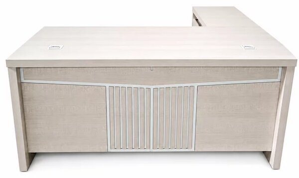 Birou directorial Valente cu dulap lateral mobil - dimensiuni 1800*800*750 mm