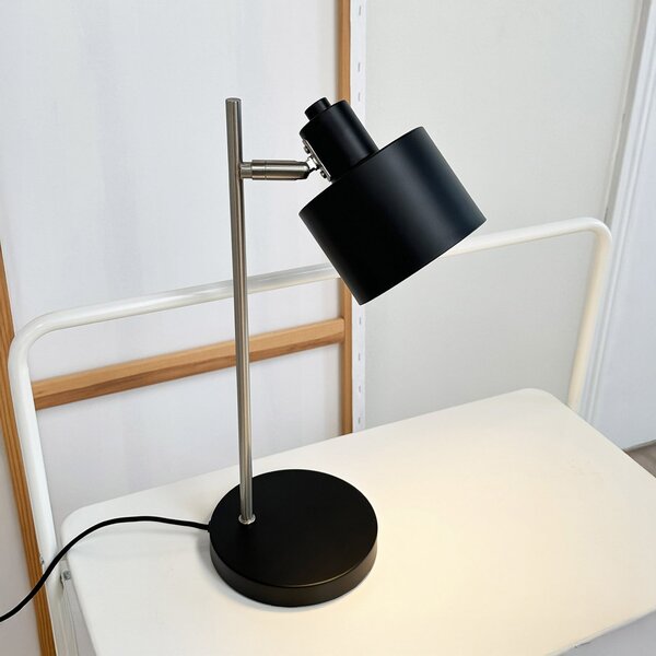 Lampă de masă Dyberg Larsen, Ocean, Negru, dormitor, Metal, Scandinavă